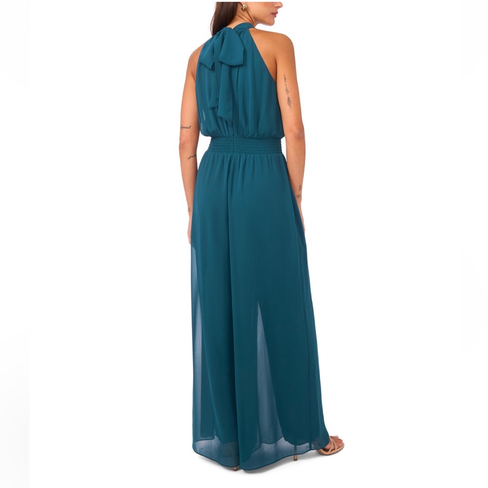 Vince Camuto Women's Halter Tie-Back Wide-Leg Jumpsuit - Picture 3 of 3